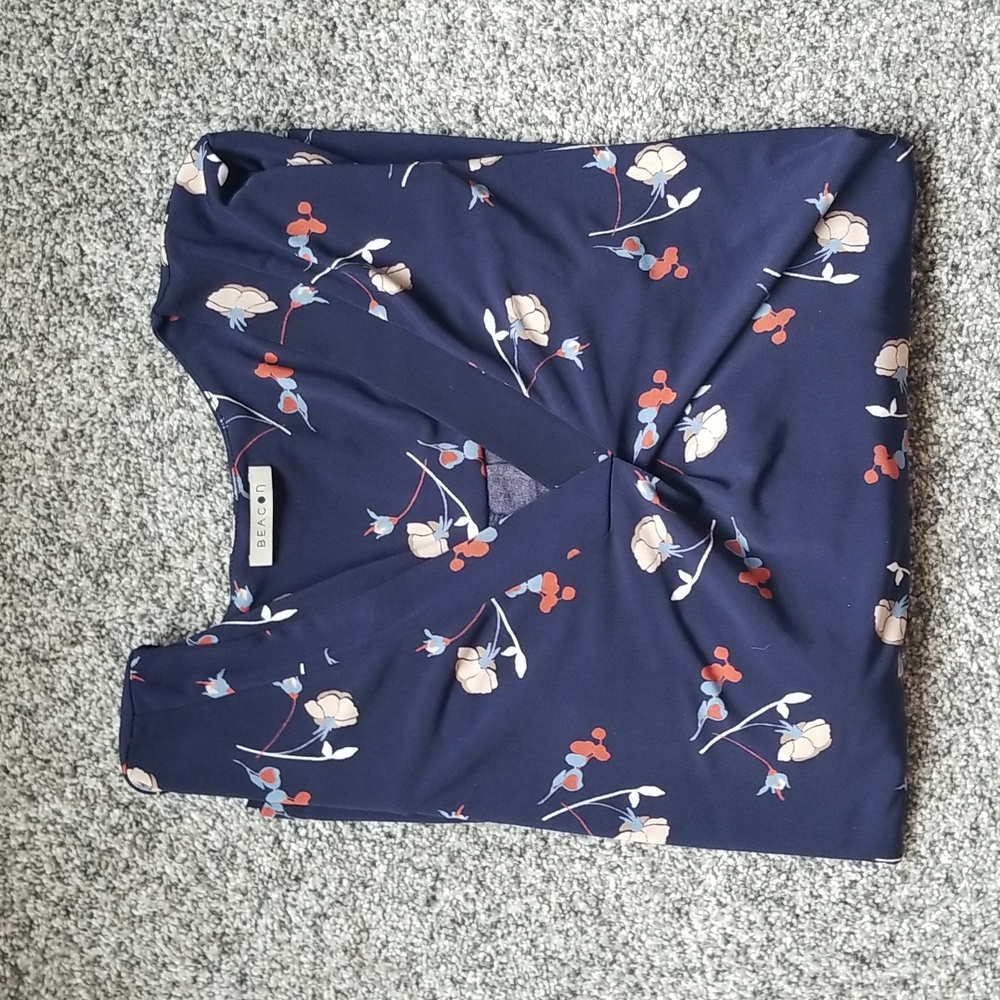 Beacon from Stitchfix too. Jersey material.3/4 sleeves. Jersey material.